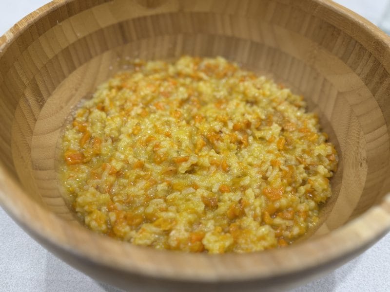 Cliquez pour zoomer ! Risotto aux carottes et parmesan Thermomix par Christine Fassiaux