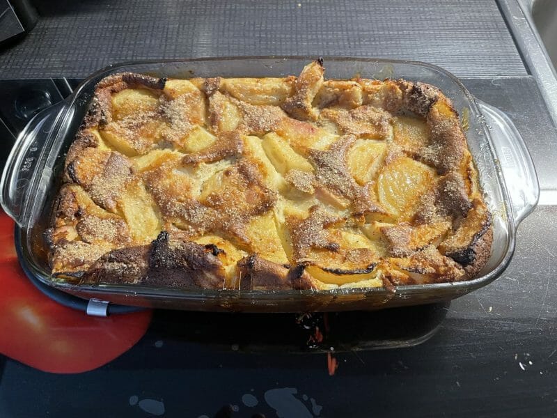Cliquez pour zoomer ! Clafoutis aux pêches Thermomix par xoff67