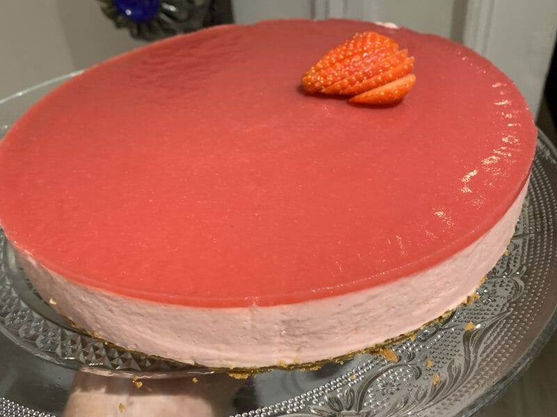 Cliquez pour zoomer ! Bavarois aux fraises Thermomix par Nanou2002