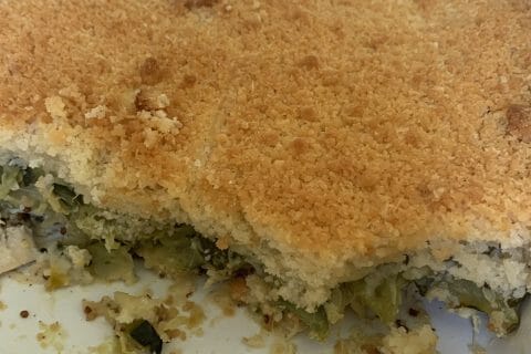 Cliquez pour zoomer ! Crumble poulet, courgettes et parmesan Thermomix par cocolard