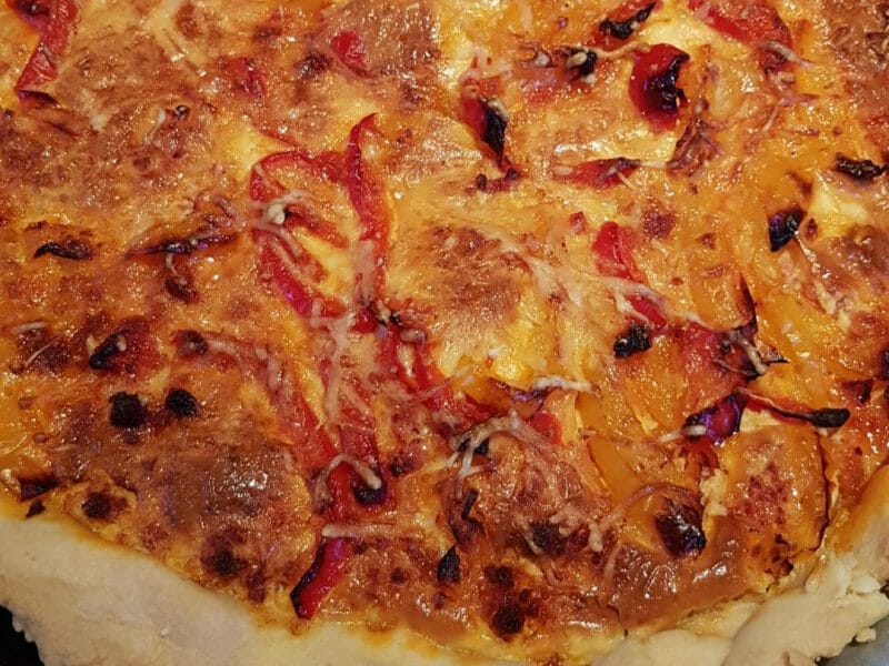 Cliquez pour zoomer ! Quiche poivrons et chorizo Thermomix par Lamalou