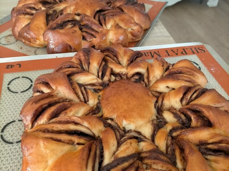 Cliquez pour zoomer ! Brioche étoilée au Nutella Thermomix par eleonorekpzk