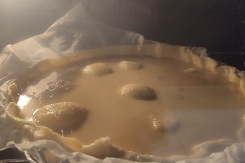 Cliquez pour zoomer ! Tarte aux poires sur lit de chocolat Thermomix par deca40