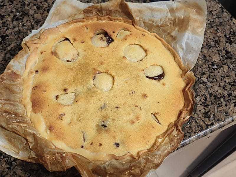 Cliquez pour zoomer ! Tarte aux poires sur lit de chocolat Thermomix par deca40