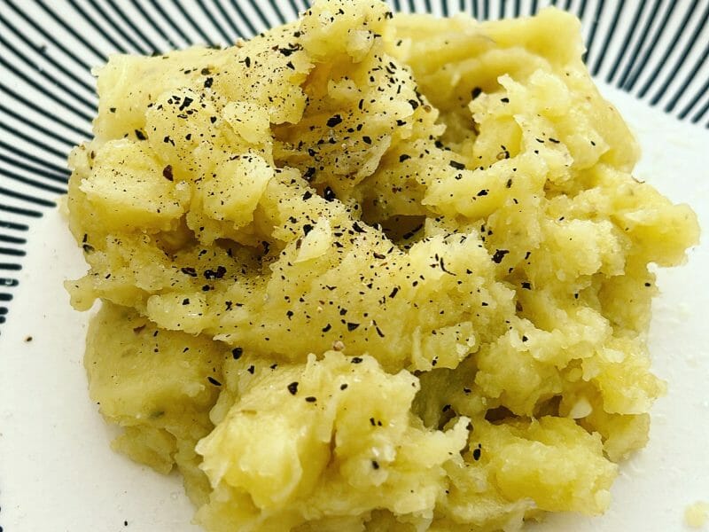 Cliquez pour zoomer ! Ecrasé de pommes de terre à l’huile d’olive Thermomix par margotrose