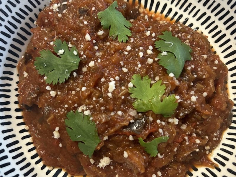 Cliquez pour zoomer ! Mijoté d’aubergines à la tomate Thermomix par margotrose