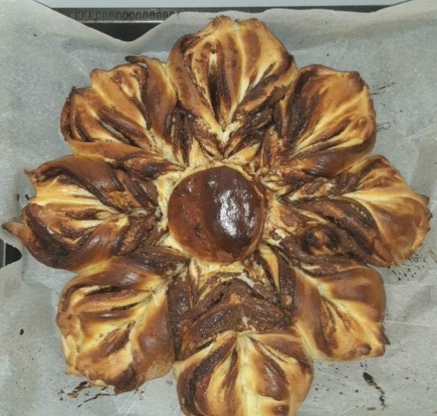 Cliquez pour zoomer ! Brioche étoilée au Nutella Thermomix par Dory 30