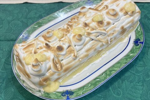 Cliquez pour zoomer ! Bûche au citron meringuée Thermomix par melinananas