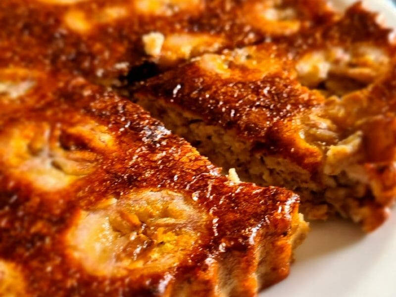 Cliquez pour zoomer ! Gâteau de flocons d’avoine à la banane Thermomix par osmose03