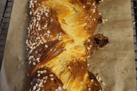 Cliquez pour zoomer ! Brioche tressée à la mie filante Thermomix par nanalachef