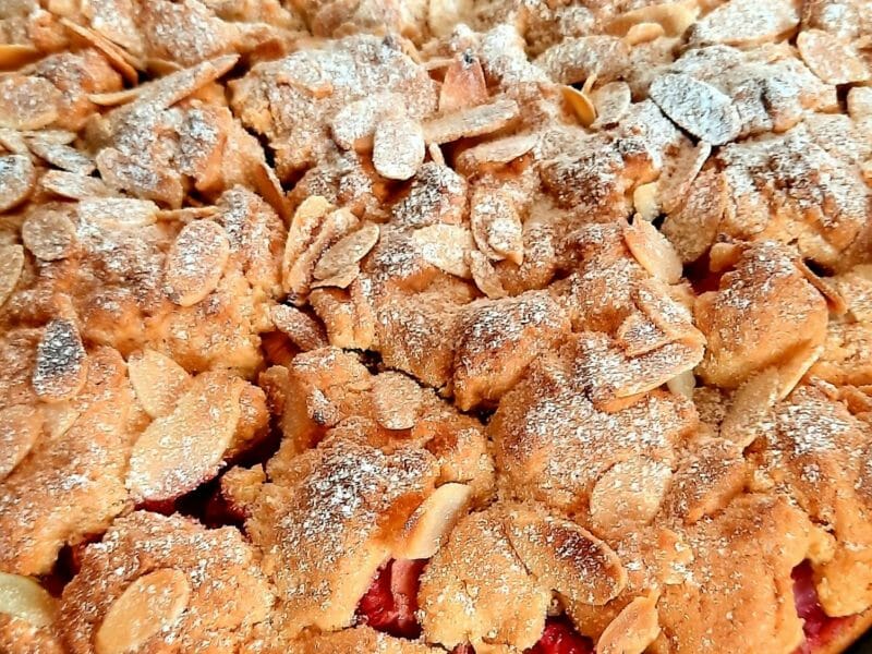 Cliquez pour zoomer ! Cookie-crumble rhubarbe framboises Thermomix par kiwidu90