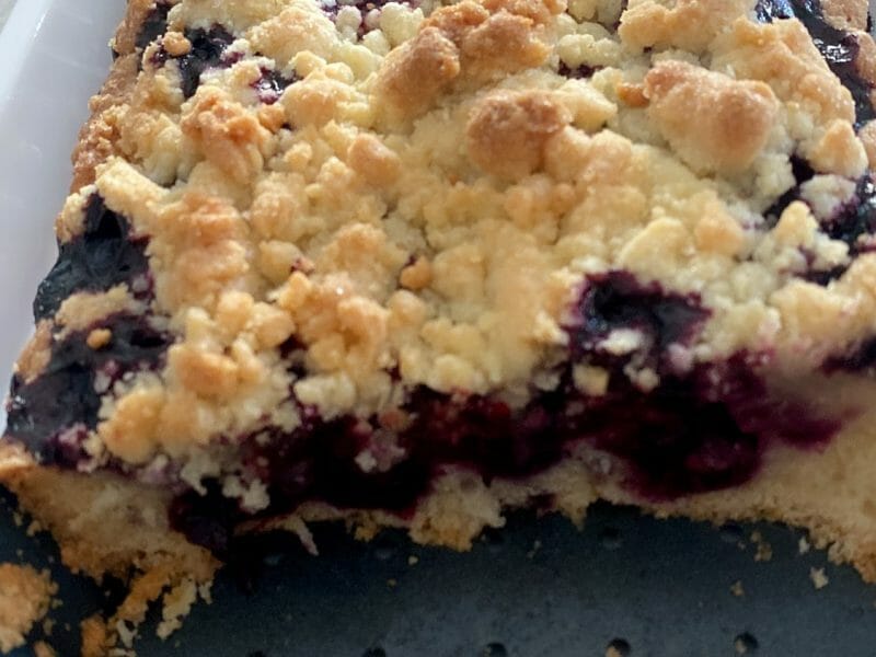 Cliquez pour zoomer ! Tarte aux myrtilles façon crumble Thermomix par aysou