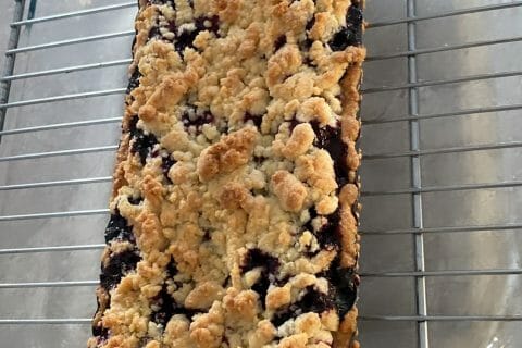 Cliquez pour zoomer ! Tarte aux myrtilles façon crumble Thermomix par aysou