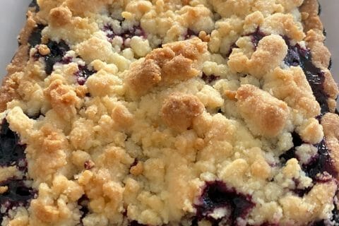 Cliquez pour zoomer ! Tarte aux myrtilles façon crumble Thermomix par aysou