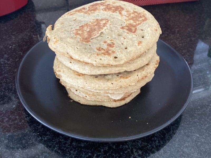 Cliquez pour zoomer ! Pancakes healthy flocons d’avoine et banane Thermomix par gwadolina