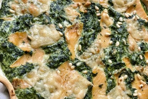 Cliquez pour zoomer ! Tarte épinards, saumon et chèvre Thermomix par kris_83