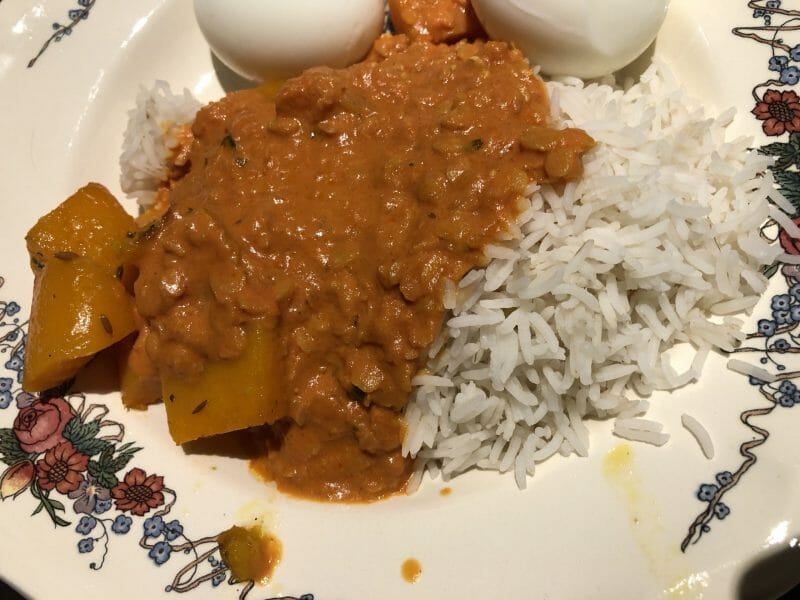 Cliquez pour zoomer ! Curry de butternut, pois chiches et lentilles Thermomix par adeline_442