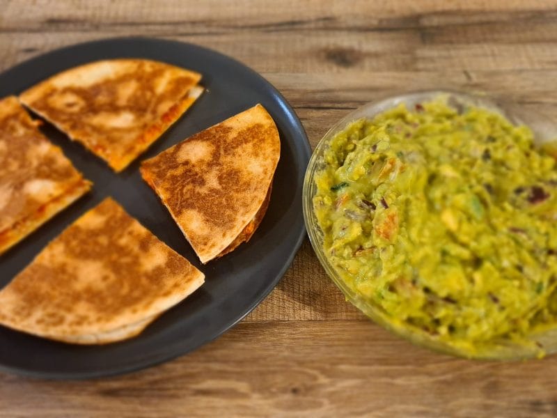 Cliquez pour zoomer ! Quesadillas poulet guacamole Thermomix par Anne