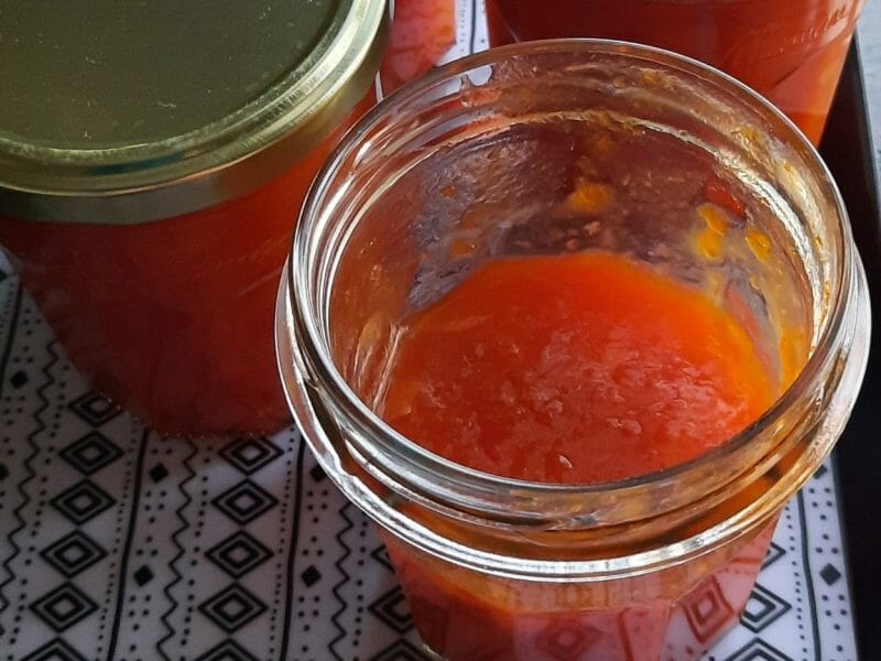 Cliquez pour zoomer ! Confiture pêches et abricots Thermomix par 2020vanille