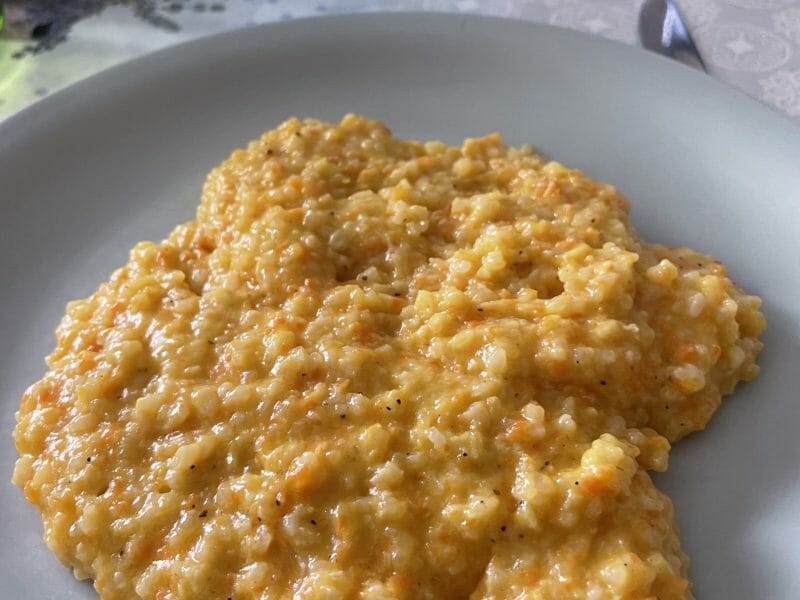 Cliquez pour zoomer ! Risotto aux carottes et parmesan Thermomix par chtitchette