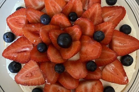 Cliquez pour zoomer ! Tarte aux fraises sans cuisson Thermomix par Petites fleurs