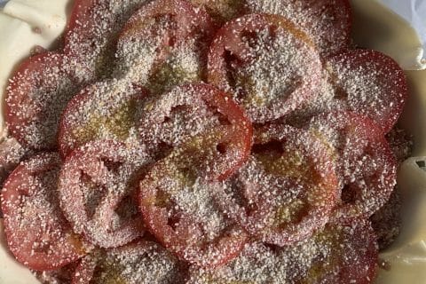 Cliquez pour zoomer ! Tarte salée façon tomates farcies Thermomix par Yoyo