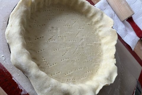 Cliquez pour zoomer ! Tourte aux poireaux et au saumon fumé Thermomix par PV