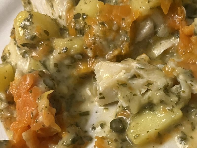 Cliquez pour zoomer ! Filet de cabillaud et sa sauce persillée Thermomix par PV