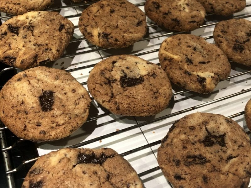 Cliquez pour zoomer ! Cookies aux 3 chocolats et noisettes Thermomix par soluanso