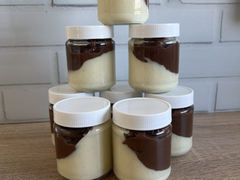 Cliquez pour zoomer ! Crème dessert au deux saveurs Thermomix par r2d26po