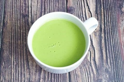 Cliquez pour zoomer ! Velouté de petits pois au Thermomix