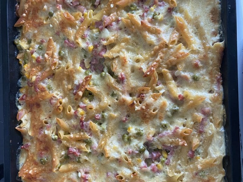 Cliquez pour zoomer ! Gratin de fusilli au jambon Thermomix par fabienne_255