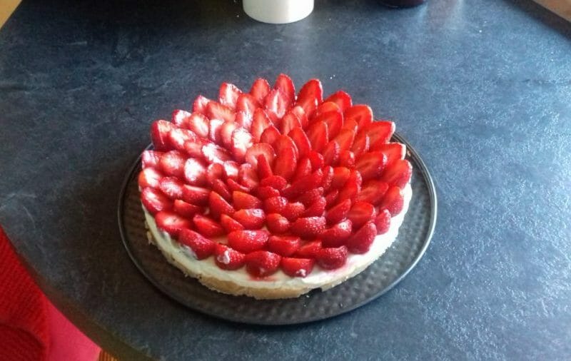 Cliquez pour zoomer ! Tarte aux fraises sans cuisson Thermomix par Martinepic