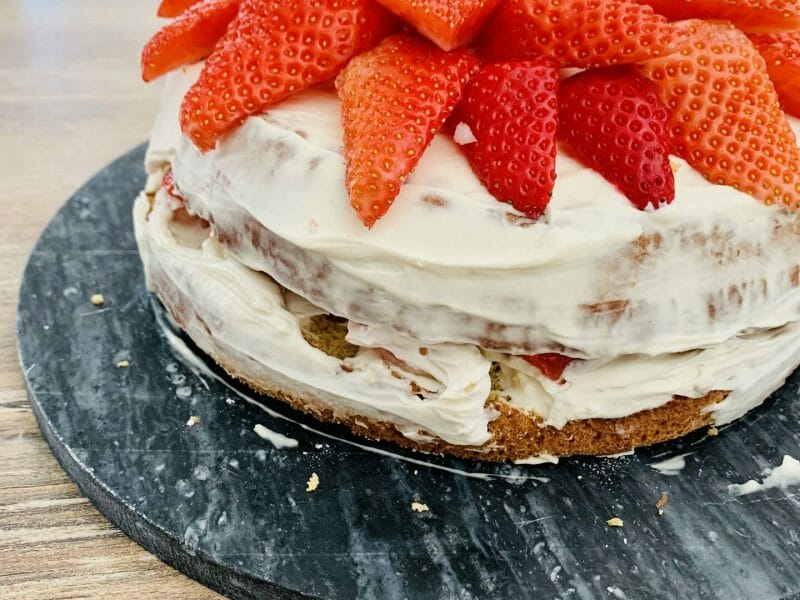 Cliquez pour zoomer ! Shortcake aux fraises Thermomix par Lmc14