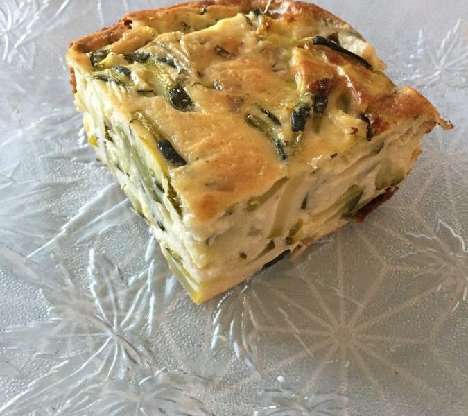 Cliquez pour zoomer ! Clafoutis courgettes et feta Thermomix par Pagau31