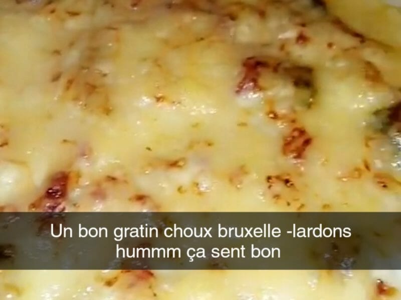 Cliquez pour zoomer ! Gratin de choux de Bruxelles au comté Thermomix par Poupounette76