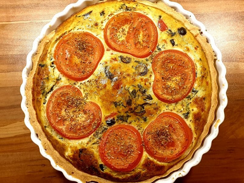 Cliquez pour zoomer ! Quiche aux épinards et au poivron rouge Thermomix par benetsteph