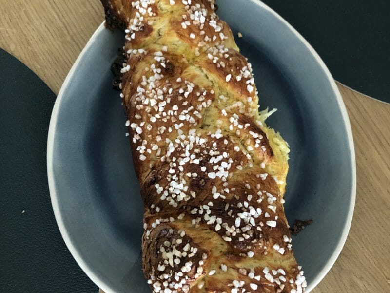 Cliquez pour zoomer ! Brioche tressée à la mie filante Thermomix par Isajo