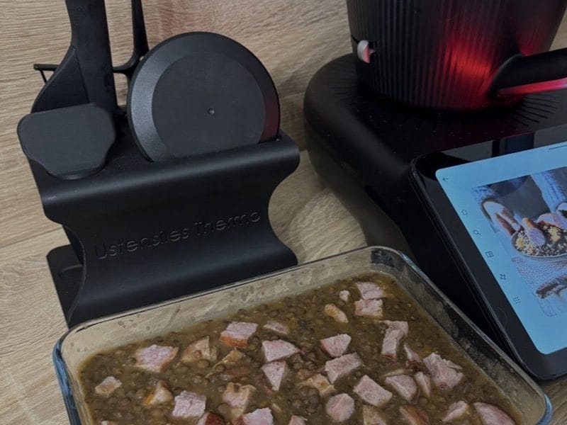 Cliquez pour zoomer ! Lentilles et ses saucisses Thermomix par myrtile60