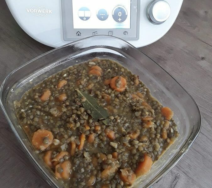 Cliquez pour zoomer ! Lentilles et ses saucisses Thermomix par Jomaze