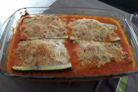 Cliquez pour zoomer ! Courgettes rondes farcies à la ricotta Thermomix par Jomaze