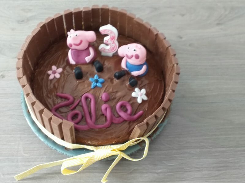 Gâteau Déco La Mare Aux Cochons** - Au Beurre Fondu