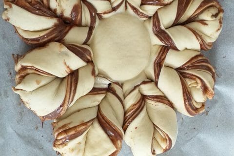 Cliquez pour zoomer ! Brioche étoilée au Nutella Thermomix par Jomaze