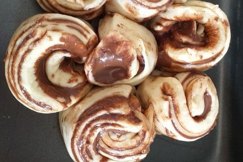 Cliquez pour zoomer ! Brioche étoilée au Nutella Thermomix par Jomaze