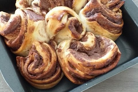 Cliquez pour zoomer ! Brioche étoilée au Nutella Thermomix par Jomaze