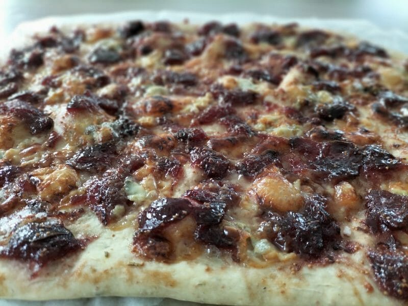 Cliquez pour zoomer ! Focaccia aux figues et gorgonzola Thermomix par Jomaze