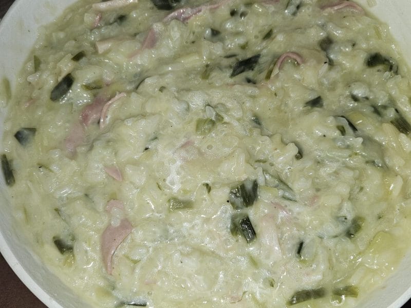 Cliquez pour zoomer ! Risotto poireaux et lardons Thermomix par sali91