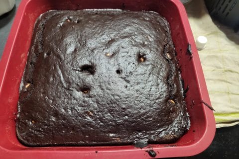 Cliquez pour zoomer ! Brownie magique aux haricots rouges Thermomix par sali91