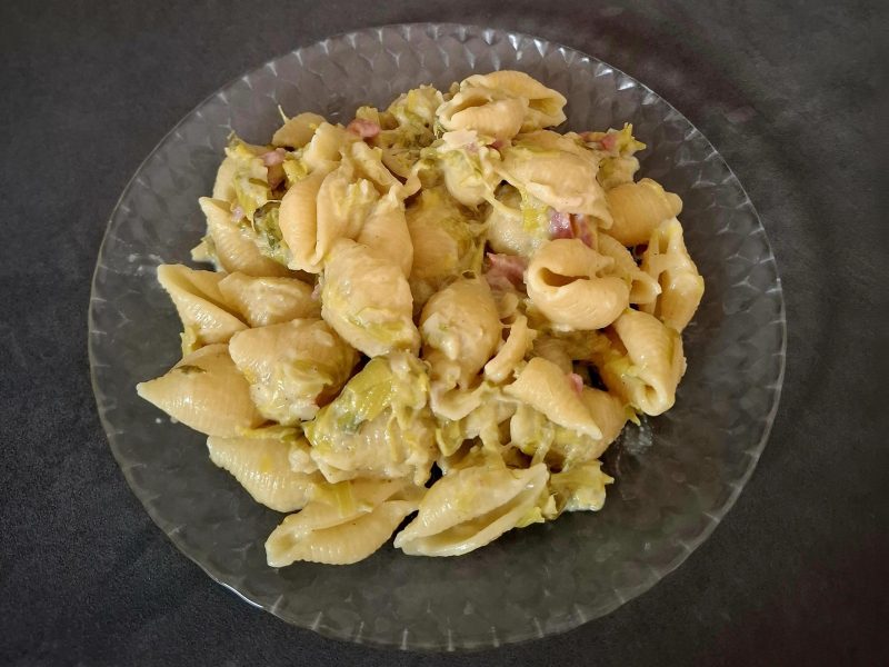 Cliquez pour zoomer ! Tagliatelles à la crème de poireaux Thermomix par orelieee