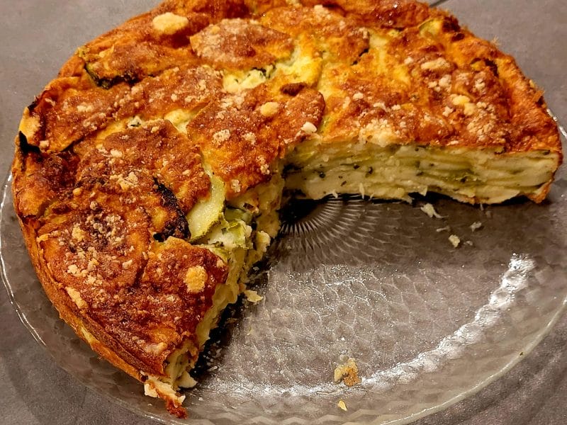 Cliquez pour zoomer ! Gâteau invisible aux courgettes Thermomix par orelieee
